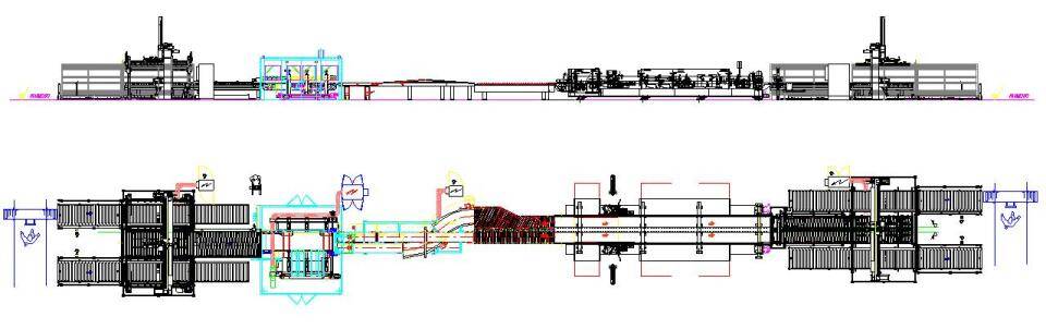 Maschinenfoto splitting - edgebanding line