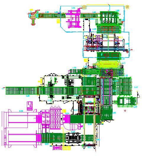 Maschinenfoto integrated plant for wood wool