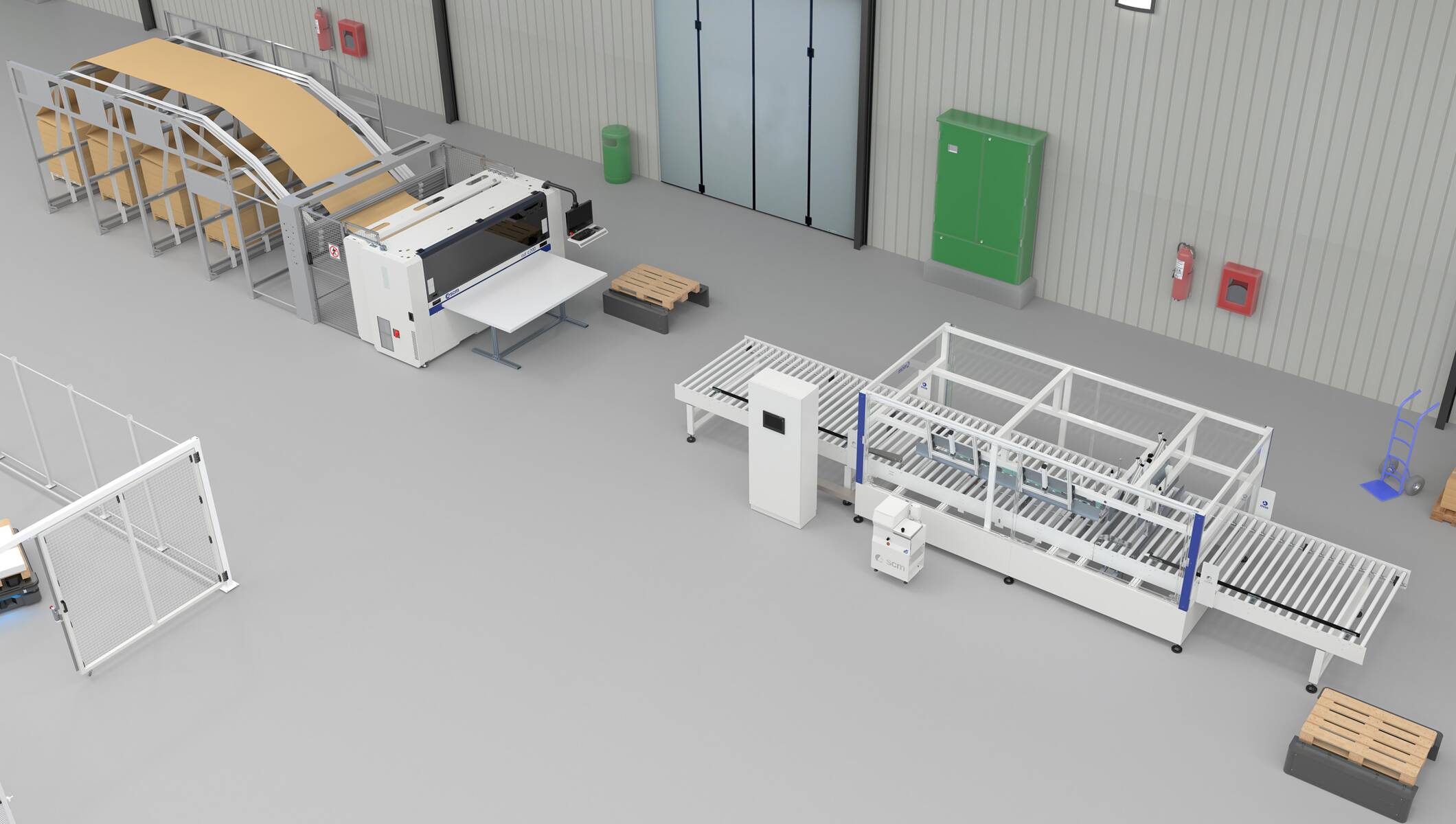 Machine photo complete packaging lines